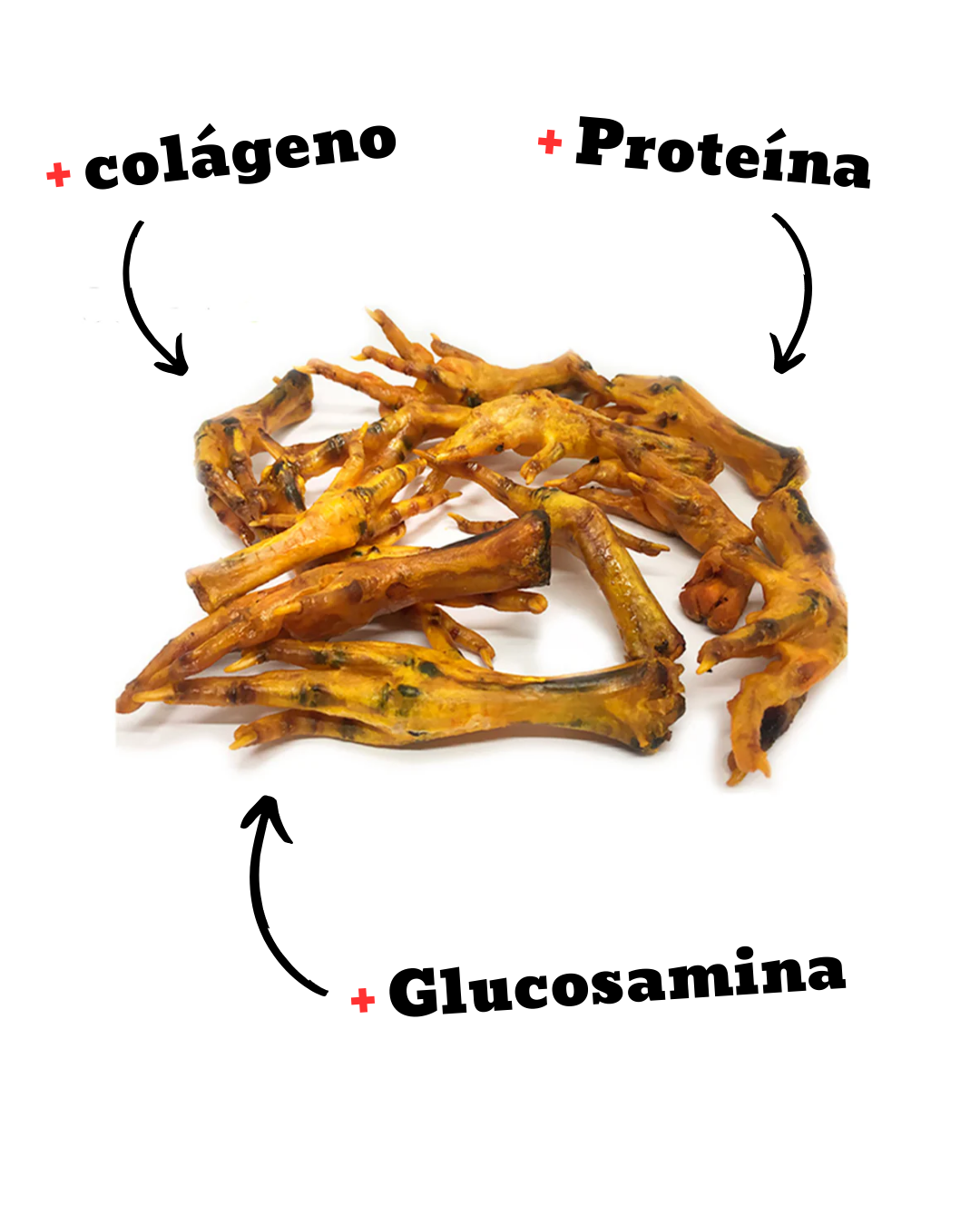 CYBER Patas de pollo deshidratadas para perros - Ricas en colágeno