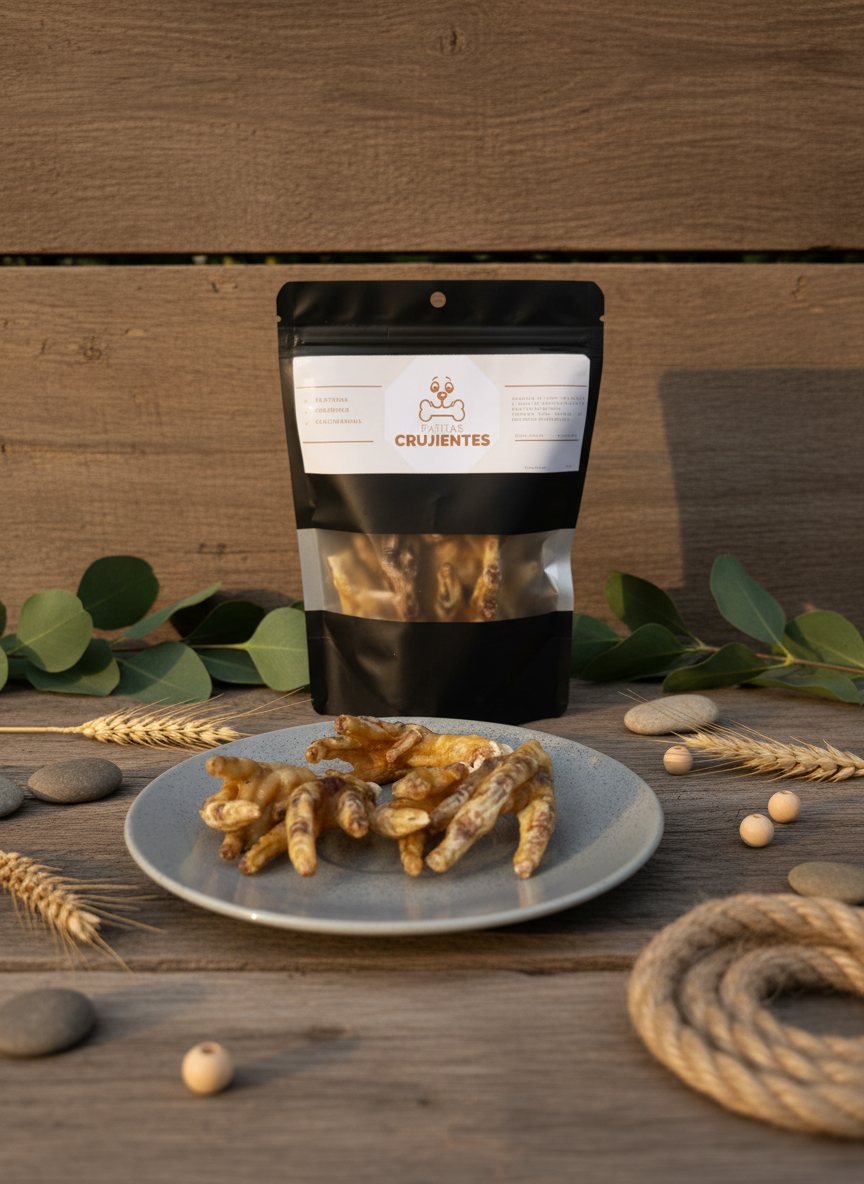 Patas de pollo deshidratadas para perros - Ricas en colágeno