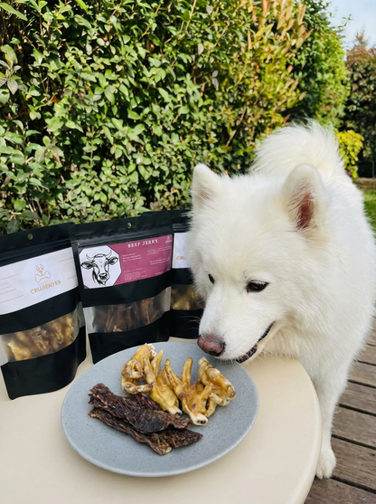 Pack "Atenea" - 2 patas de pollo + 1 jerky de vacuno